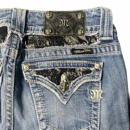 Miss Me Embellished Pocket Boot Cut Jeans Women’s Size 28