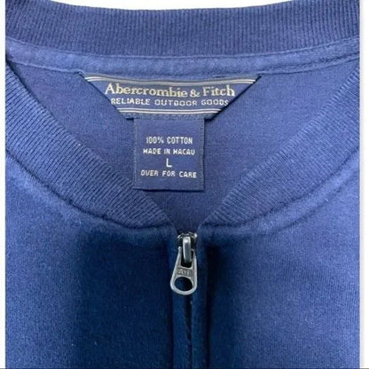 Y2K Abercrombie & Fit Zip Up Blue School Jacket