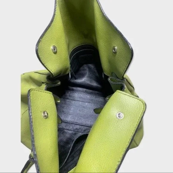 Y2K Faux Leather Green Flap Hobo Shoulder Bag