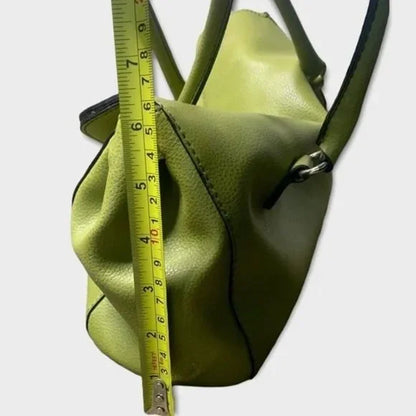Y2K Faux Leather Green Flap Hobo Shoulder Bag