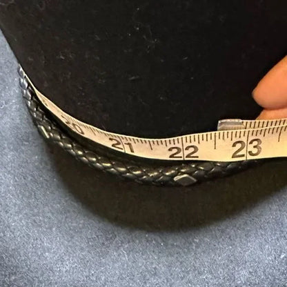 Black Rancher Style Brim Wool Hat