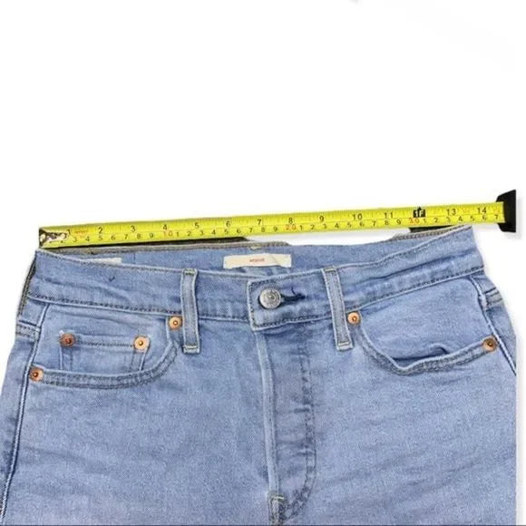 Levi’s Hidden Button Fly Cut Off Raw Hem Shorts