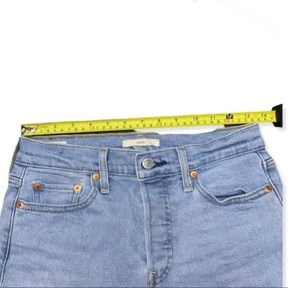 Levi’s Hidden Button Fly Cut Off Raw Hem Shorts