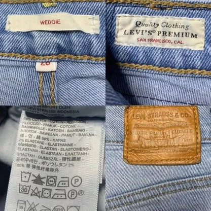 Levi’s Hidden Button Fly Cut Off Raw Hem Shorts
