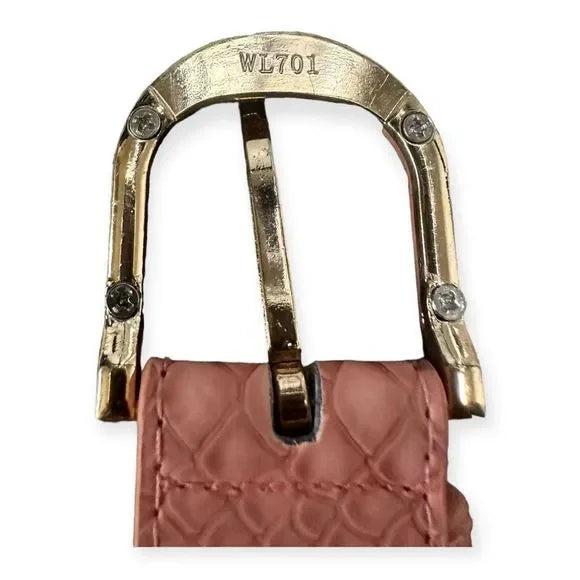Faux Leather BarbieCore Pink Buckle Belt