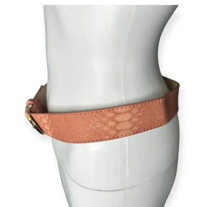 Faux Leather BarbieCore Pink Buckle Belt