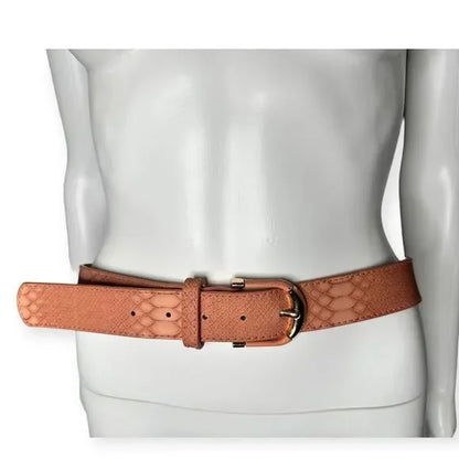 Faux Leather BarbieCore Pink Buckle Belt