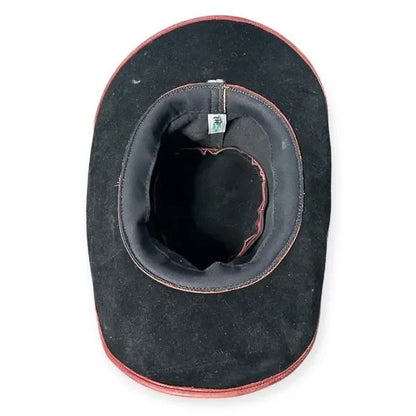 Vintage Leather Rancher Cowboy Hat