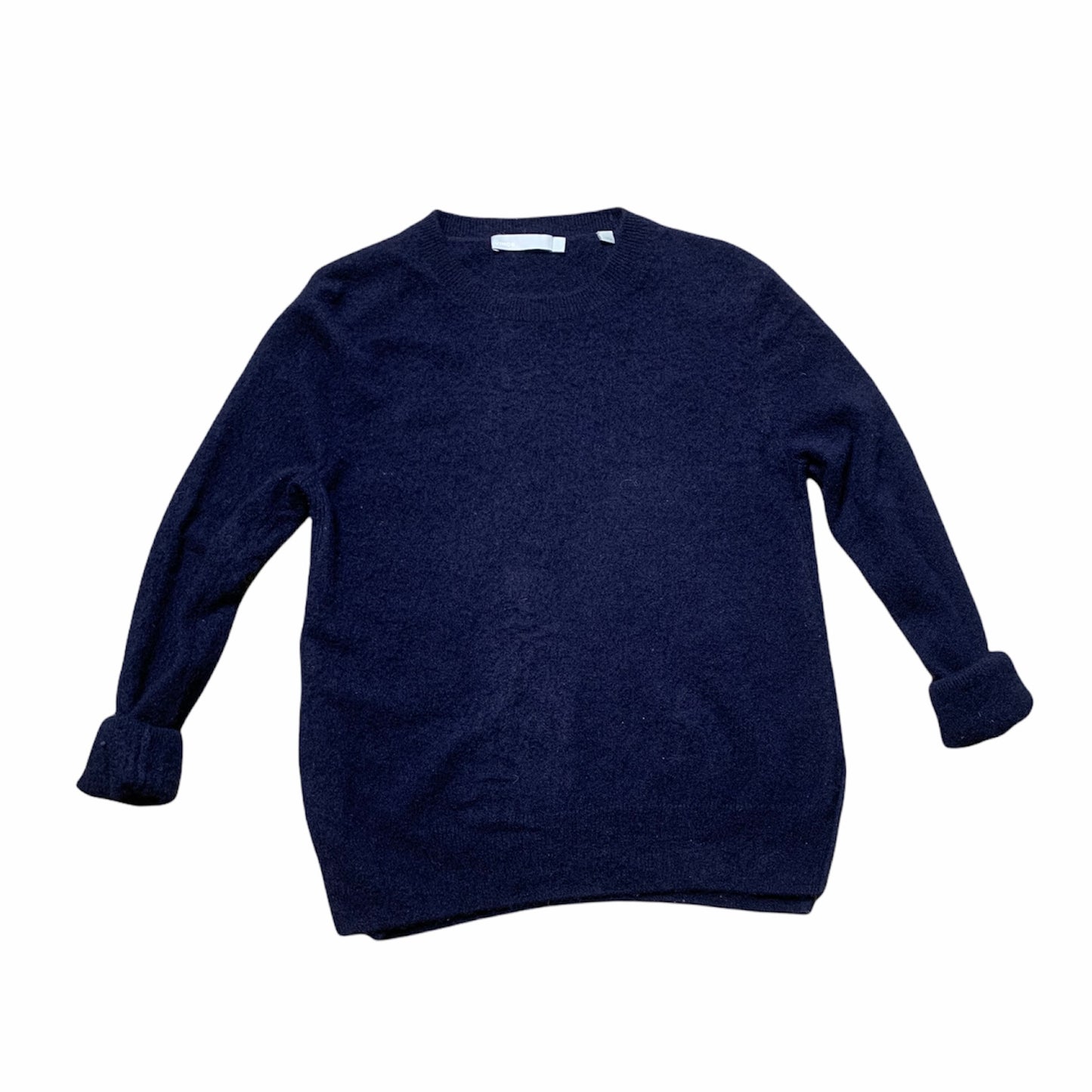Cashmere Navy Blue Crewneck Sweater
