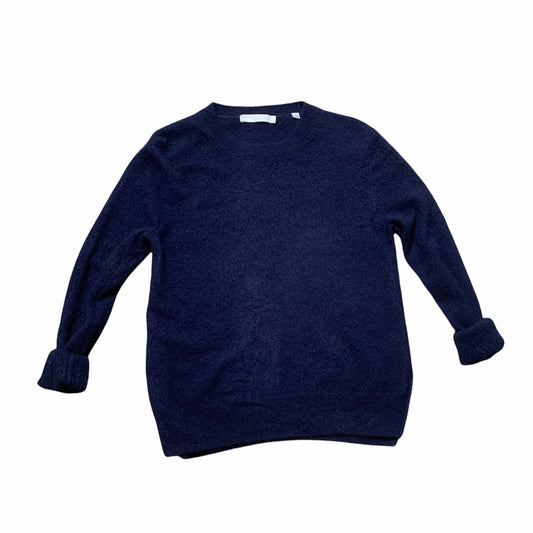 Cashmere Navy Blue Crewneck Sweater