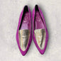 Women’s Magenta & Metallic Gold Leather Loafers Size 6 ½