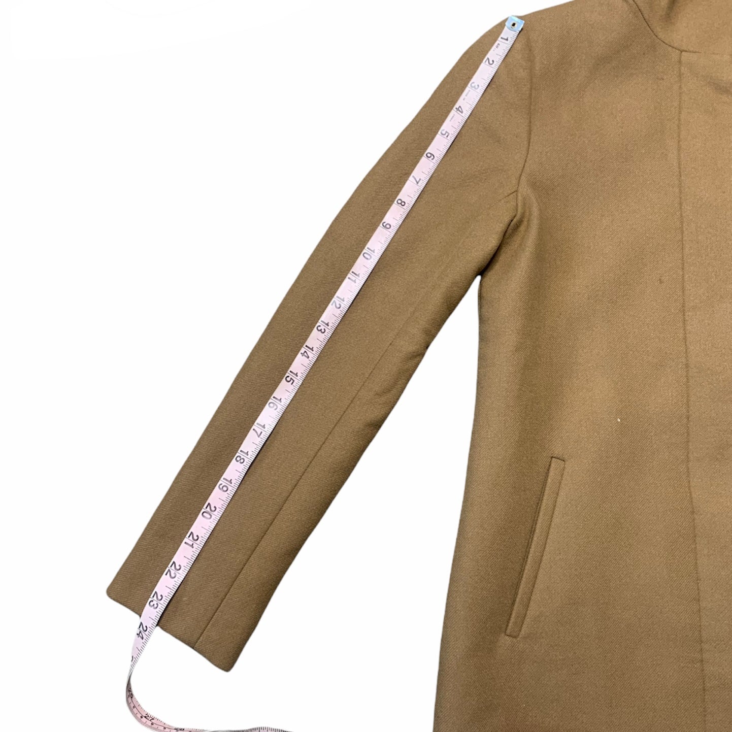 Camel Brown Wool Cashmere Coat by Theory