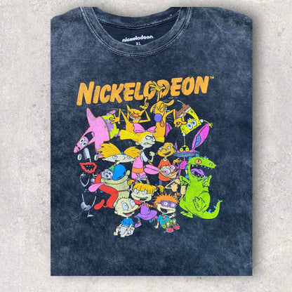 Nickelodeon 90s Cartoon Characters Graphic T-Shirt