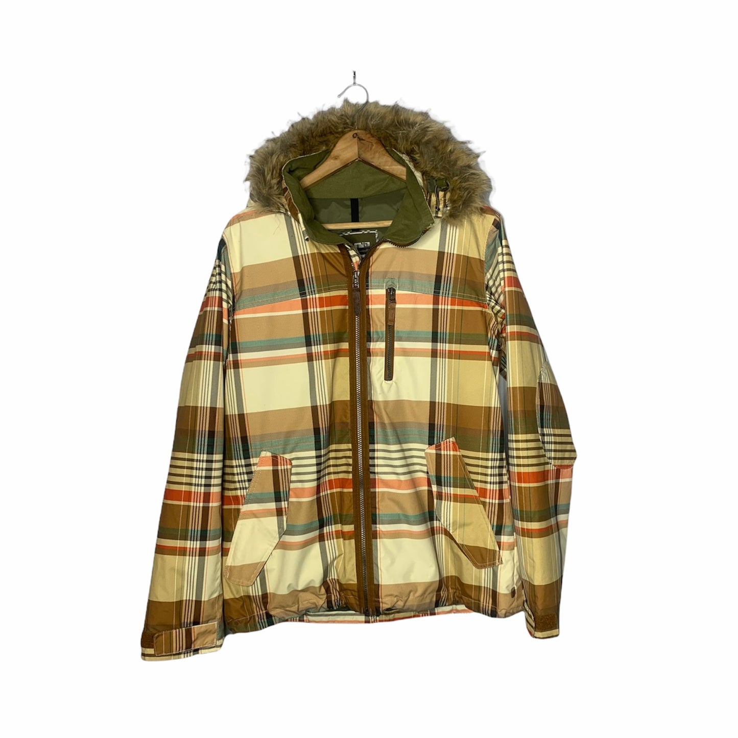 Retro Plaid Snowboarding Jacket