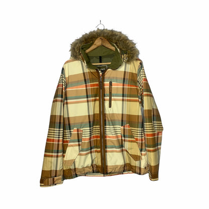 Retro Plaid Snowboarding Jacket