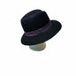 Black Wool Fedora Hat