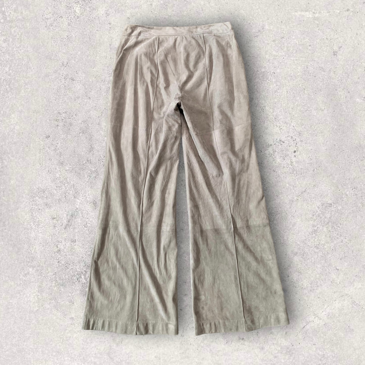 Lafayette 148 Suede Leather Wide Leg Pants Women’s Size 8