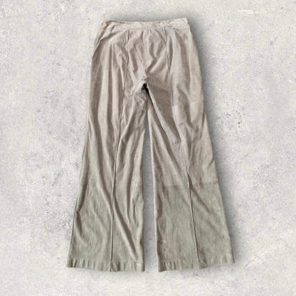 Lafayette 148 Suede Leather Wide Leg Pants Women’s Size 8