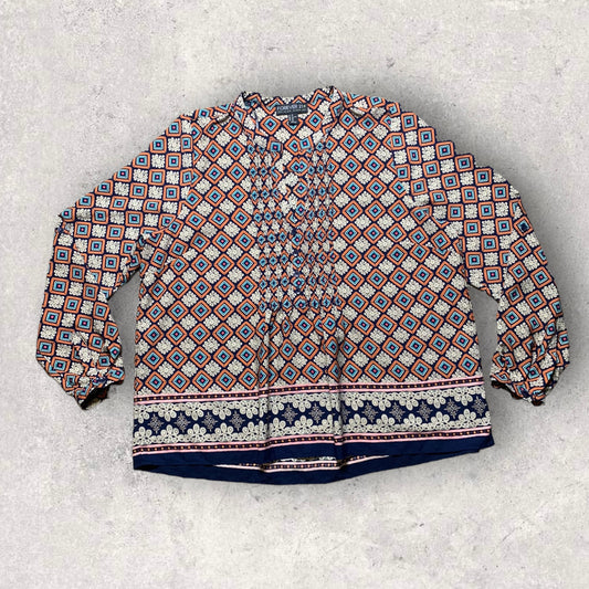 Plus Size Bohemian Peasant Blouse Women’s Size 2X