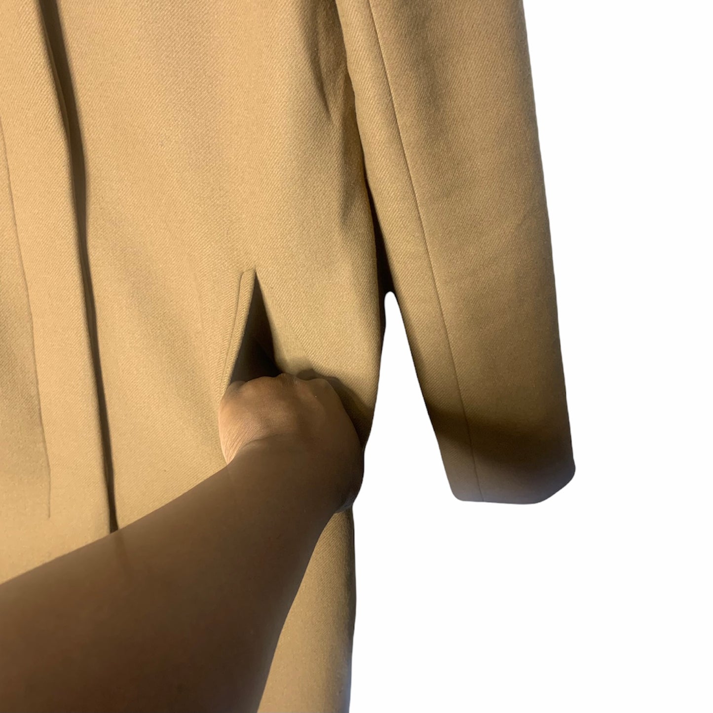 Camel Brown Wool Cashmere Coat by Theory