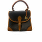 Vintage Dooney & Bourke Pebbled Leather Carpet Bag