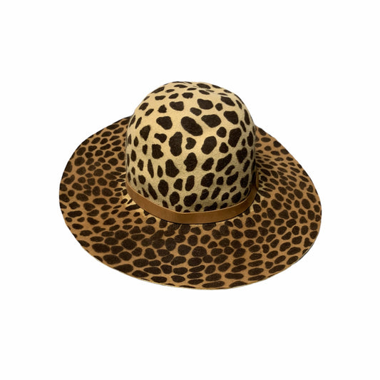 Animal Print Wide Brim Hat