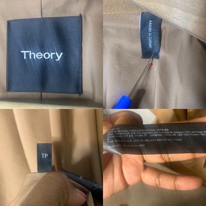 Camel Brown Wool Cashmere Coat by Theory