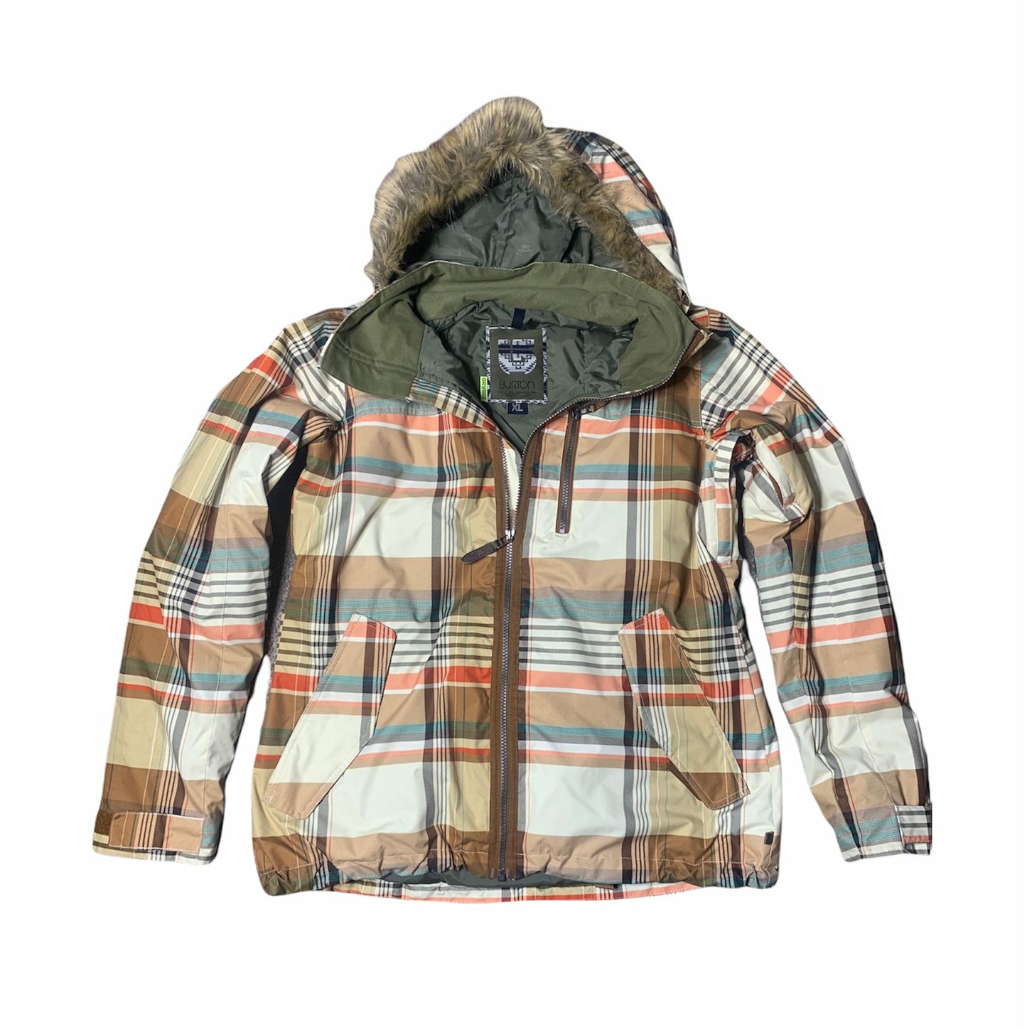 Retro Plaid Snowboarding Jacket