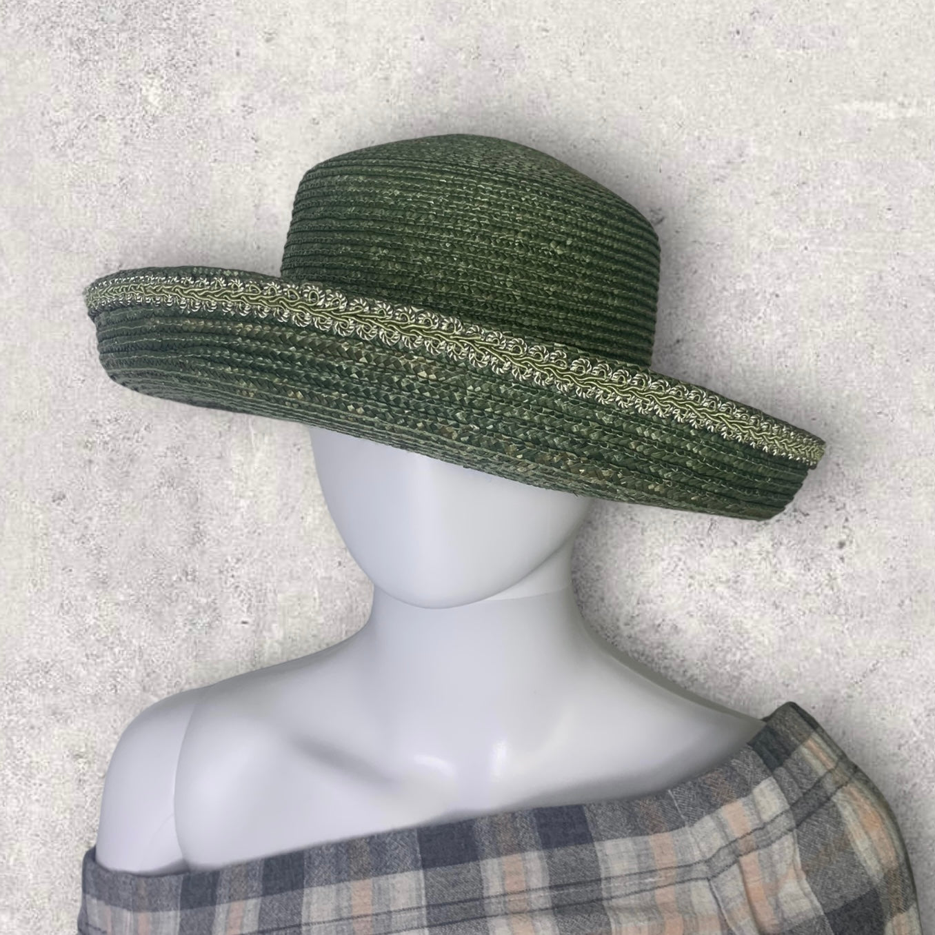 Vintage Bertmar Straw Kentucky Derby Sun Hat