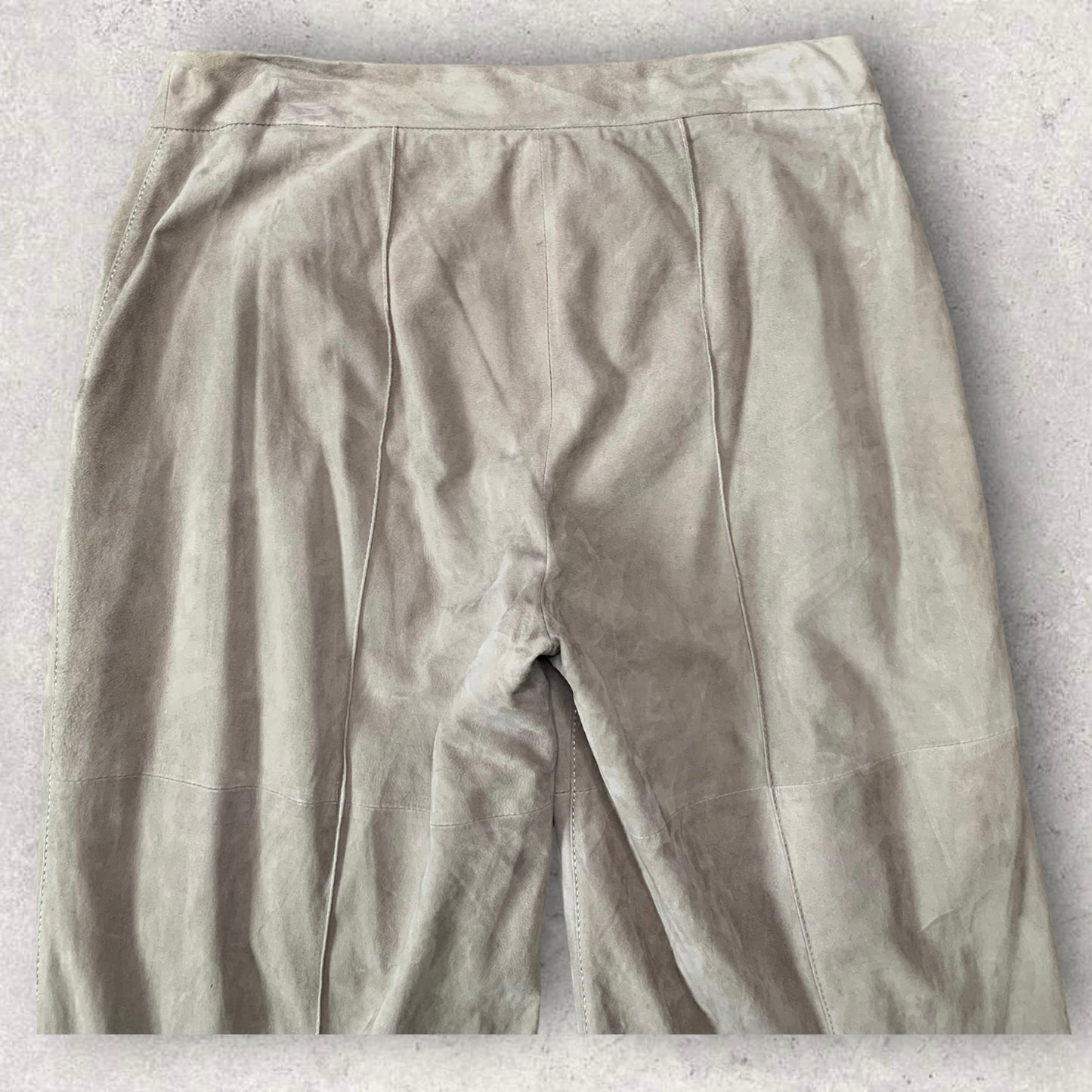 Lafayette 148 Suede Leather Wide Leg Pants Women’s Size 8