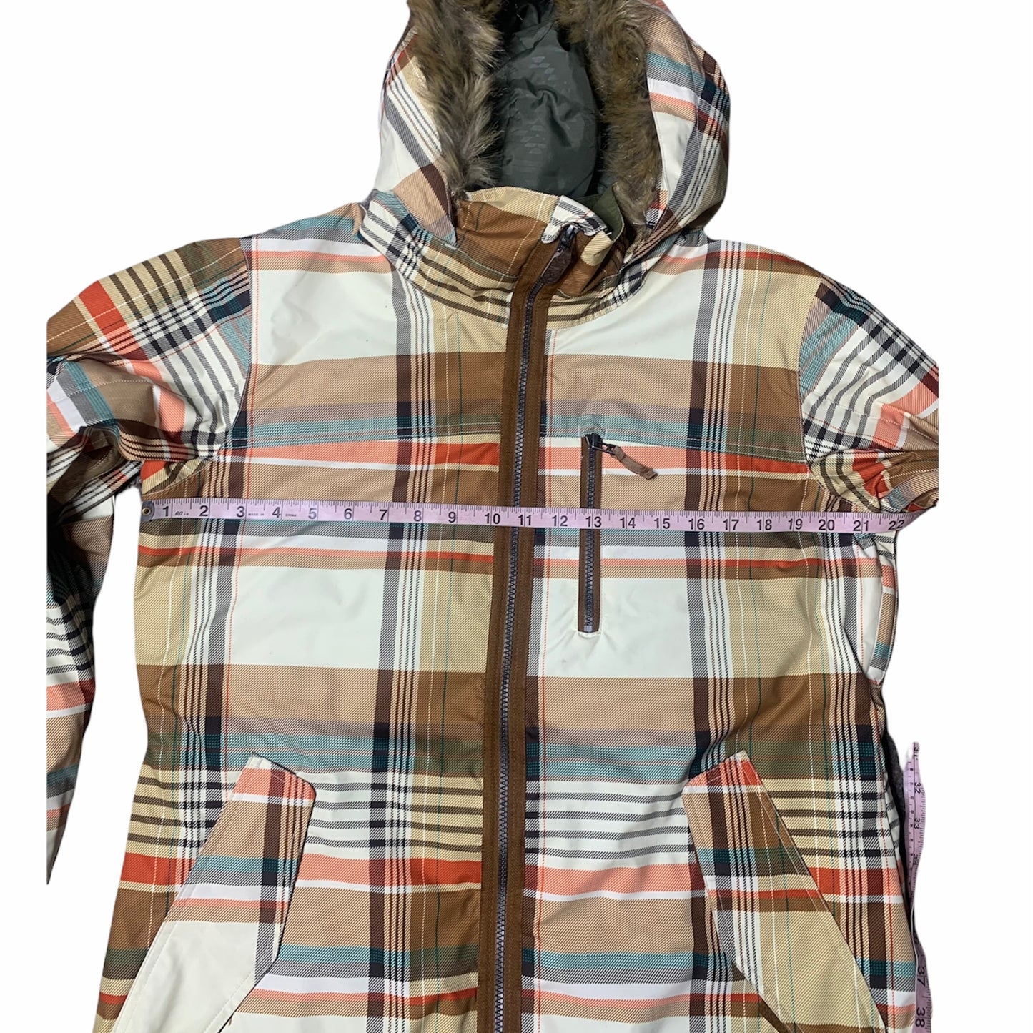 Retro Plaid Snowboarding Jacket