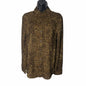 Animal Print Long Sleeve Button Up Top