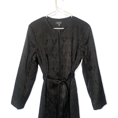 Vintage Isabella Women’s Black 2 Piece  Midi Jacket & Suit Set