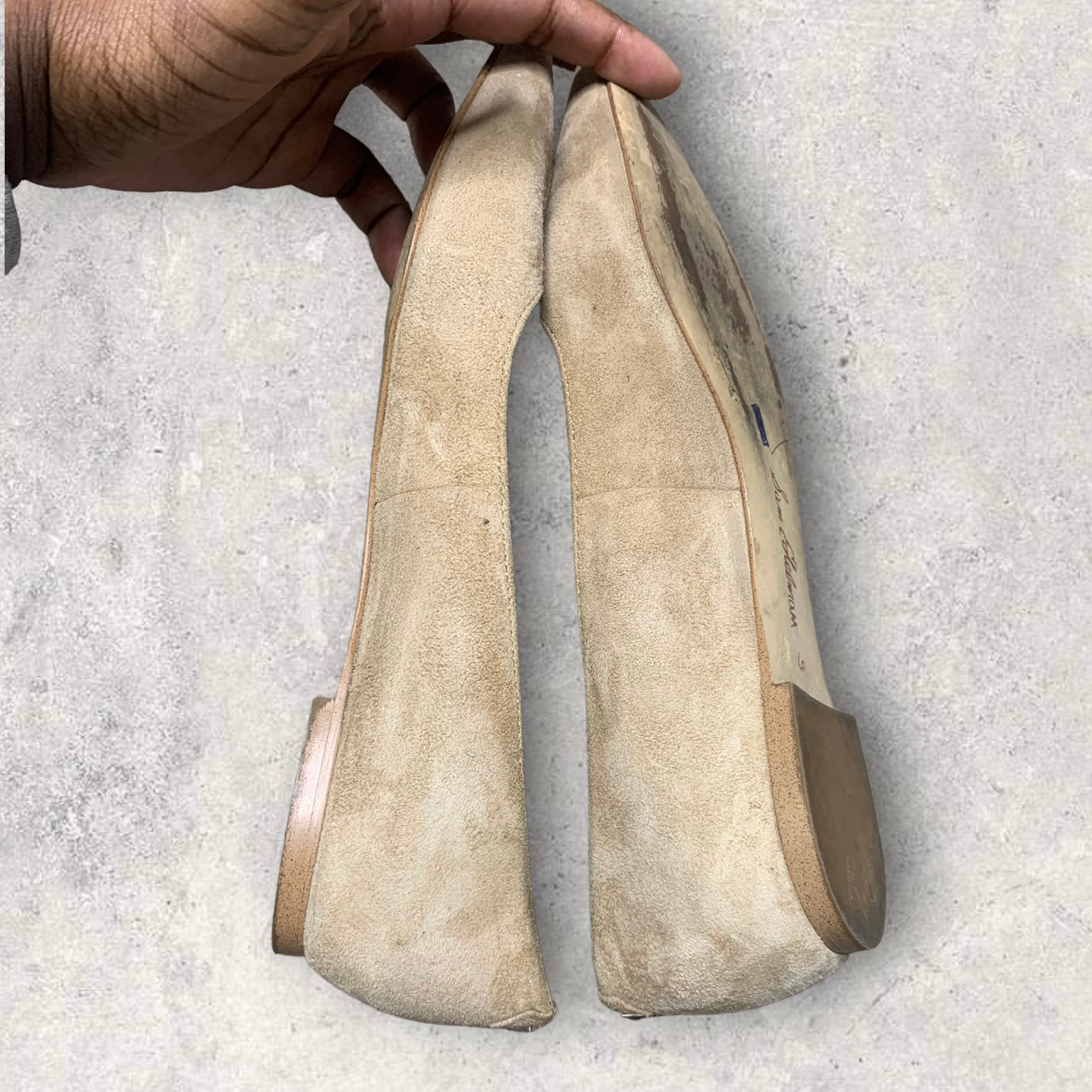 Sam Edelman Suede Oatmeal Ruby Pointed Flats Women’s Size 7.5