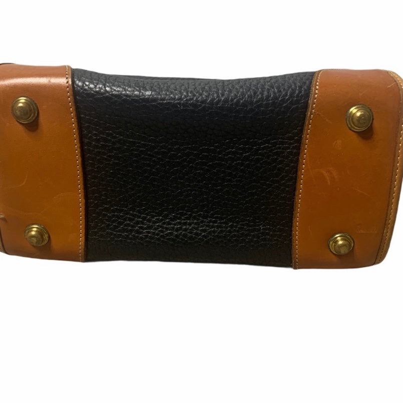 Vintage Dooney & Bourke Pebbled Leather Carpet Bag