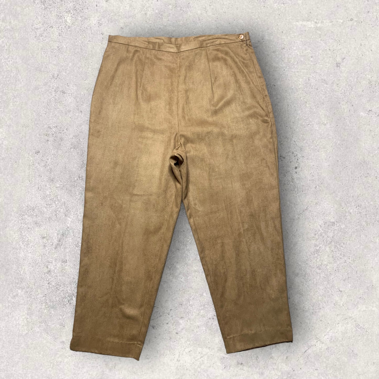 Vintage Clio Cinnamon Brown High Waisted Cropped Pants Women’s Size 18