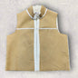 Y2K Suede Sherpa Vest in Cappuccino Women’s Size XL