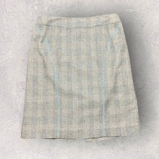 Vintage Jones New York Tweed Silk Blend Women’s A Line Skirt Size 10