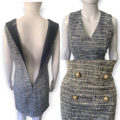 Karl Lagerfeld Sleeveless Tweed Women’s Sheath Dress Size XS
