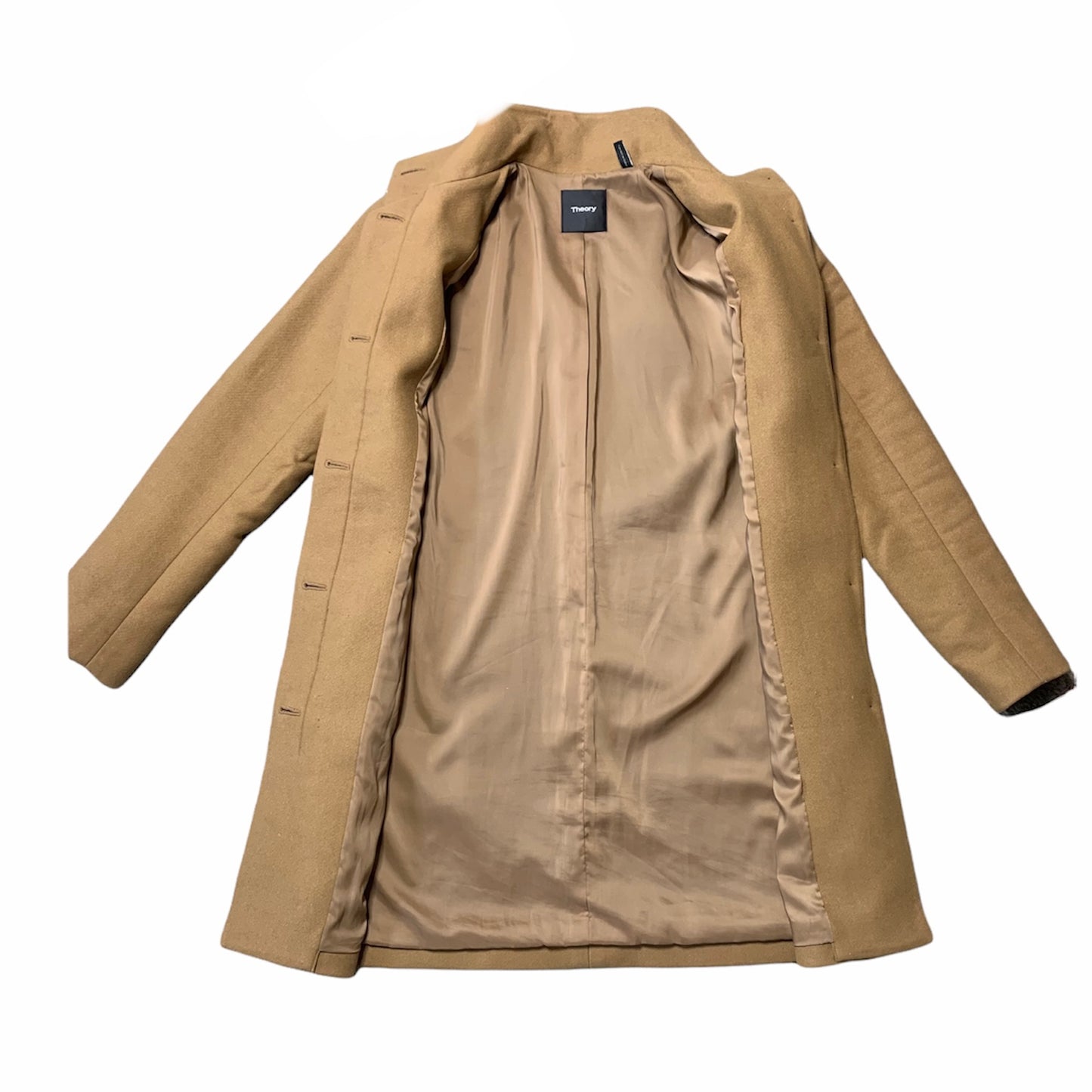 Camel Brown Wool Cashmere Coat by Theory