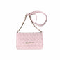 Pale Pink Quilted Wallet Crossbody