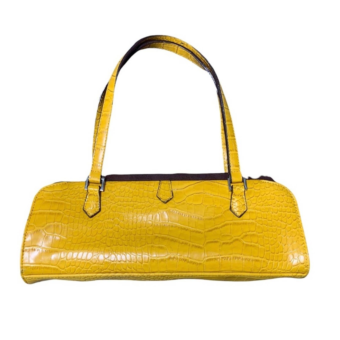 Women’s Y2K Yellow Baguette Shoulder Bag