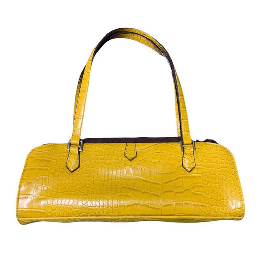 Women’s Y2K Yellow Baguette Shoulder Bag