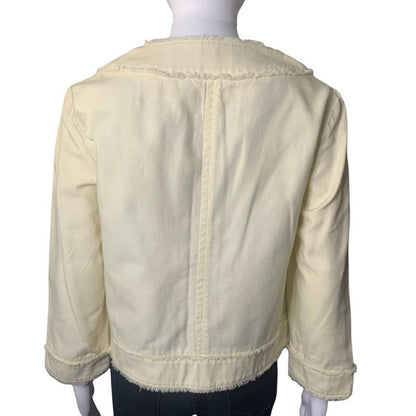 Women’s Raw Trim Femme Denim Jacket Size Medium