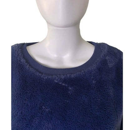 Women's Faux Fur Cropped Pullover Sweater Size XL