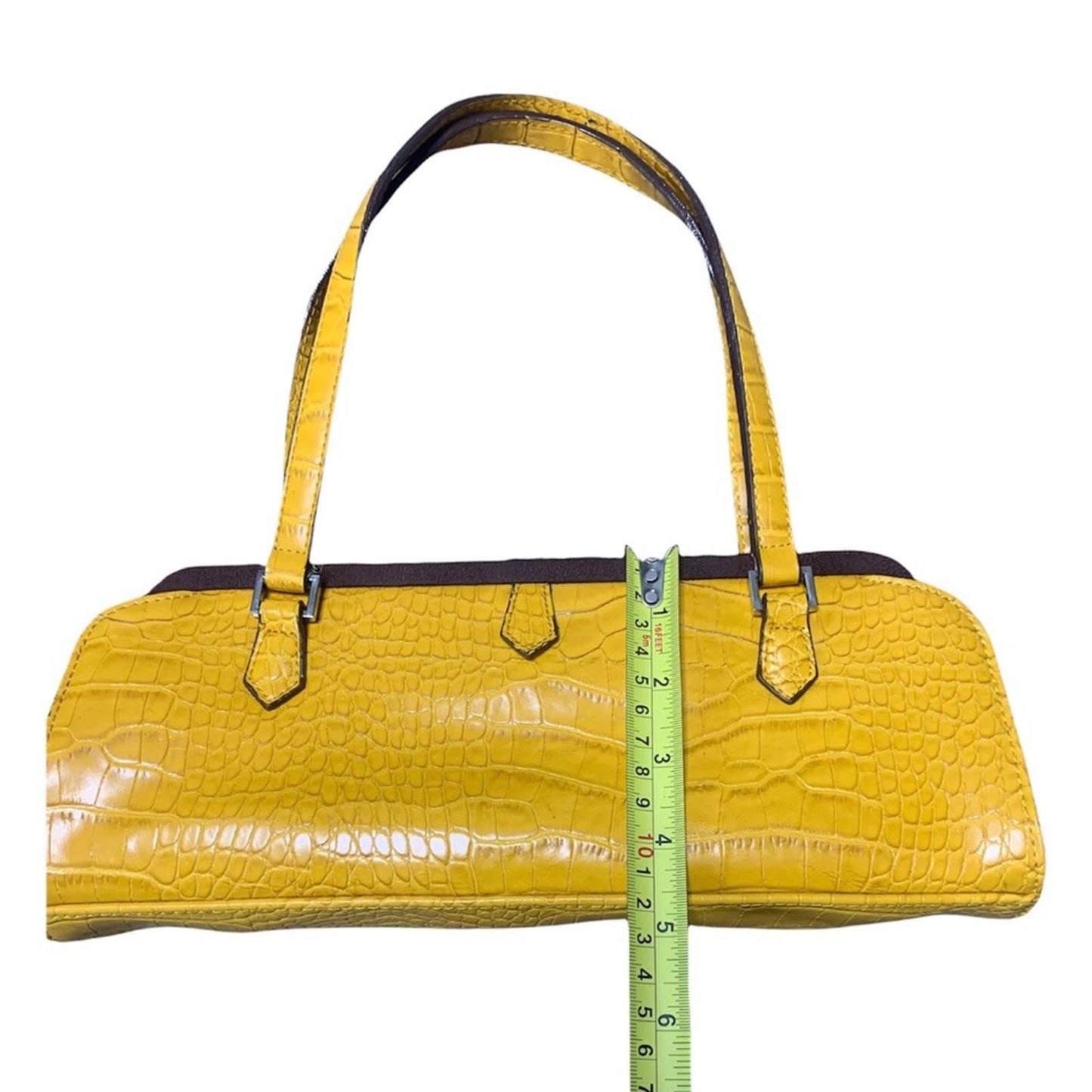 Women’s Y2K Yellow Baguette Shoulder Bag
