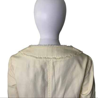 Women’s Raw Trim Femme Denim Jacket Size Medium