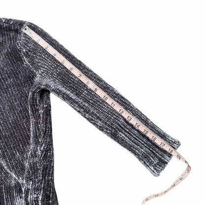 Women's Chenille Gray Turtleneck Sweater Size XS