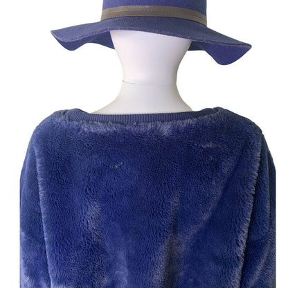 Women's Faux Fur Cropped Pullover Sweater Size XL