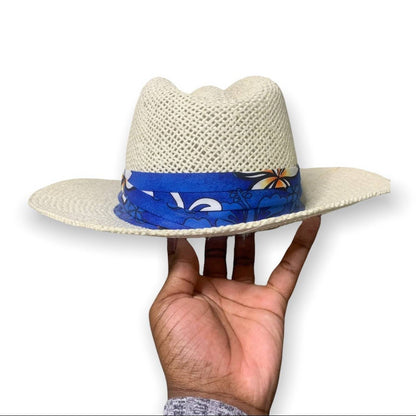 Vacation Vibes Floral Band Straw Hat